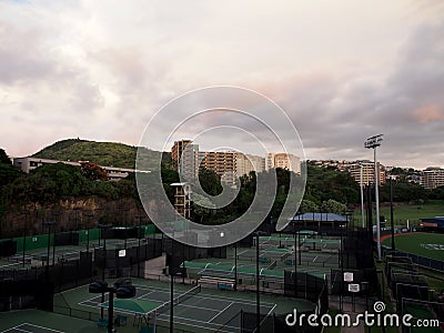 UH Tennis Complex Editorial Stock Photo